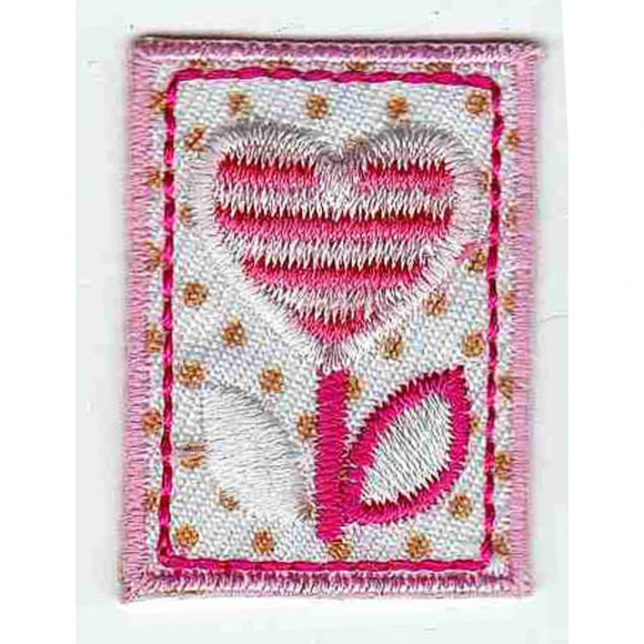 Термоаппликация HKM "Пиратская метка с сердечком"