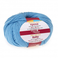 Пряжа для вязания ТРО Кроха (20% шерсть, 80% акрил) 10х50г/135м цв.0583 бирюза