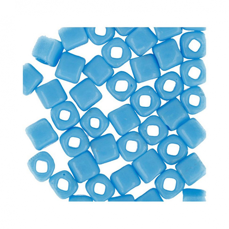 Бисер Япония "TOHO" CUBE №1  4 мм 5 х 5 г №0043 голубой