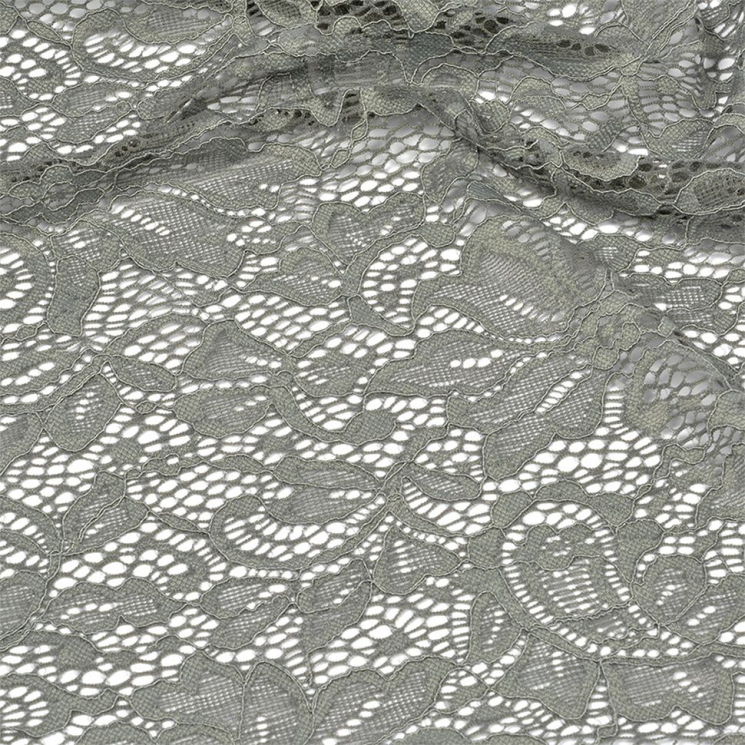 Кружевная ткань (гипюр) с кордом арт.TBY.3036 шир.150см 130 г/м? цв.серый уп.22,86м