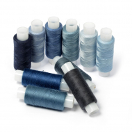 Нить для штопки джинсы цв. синий ассорти 10 кат. 200м Нить для штопки джинсы цв. синий ассорти 10 кат. 200м
