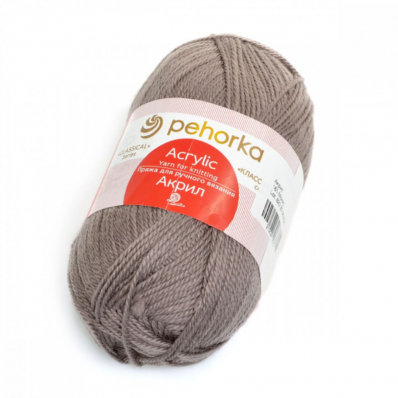 Пряжа для вязания ПЕХ Акрил (100% акрил) 5х100г/300м цв.161 мокко