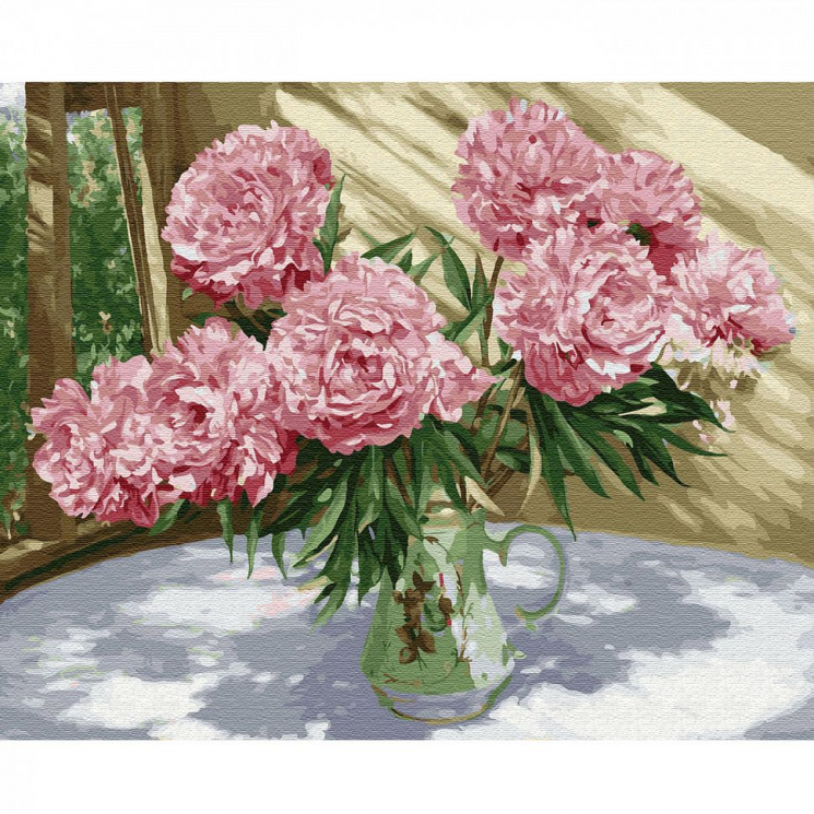 Картины по номерам Molly арт.KH0672 Бузин. На солнечной веранде (28 цветов) 40х50 см