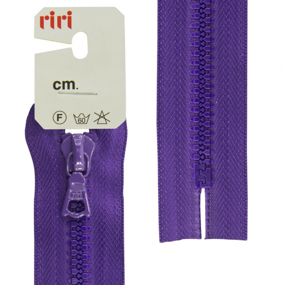 30283_Молния riri тракторная неразъемная, 6 мм, 22 cм, цвет 2507, фиолетовый 30283_Молния riri тракторная неразъемная, 6 мм, 22 cм, цвет 2507, фиолетовый