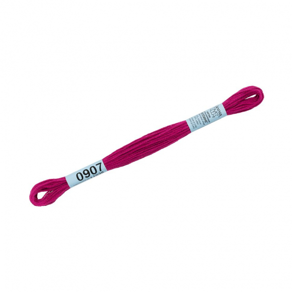 Нитки для вышивания Gamma мулине (0820-3070) 100% хлопок 24 x 8 м цв.0907 вишневый