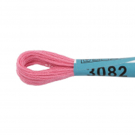 Нитки для вышивания Gamma мулине (3071-3172) 100% хлопок 24 x 8 м цв.3082 т.розовый