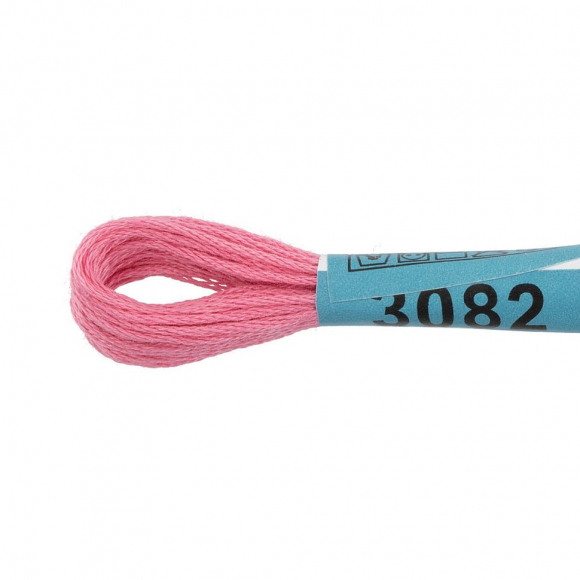 Нитки для вышивания Gamma мулине (3071-3172) 100% хлопок 24 x 8 м цв.3082 т.розовый
