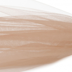 Еврофатин мягкий матовый Hayal Tulle арт.HT.S шир.300см, 100% полиэстер цв.62 уп.5м - нежно коричневый