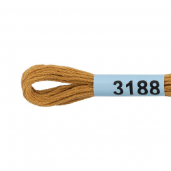 Нитки для вышивания Gamma мулине (3173-6115) 100% хлопок 24 x 8 м цв.3188 горчичный