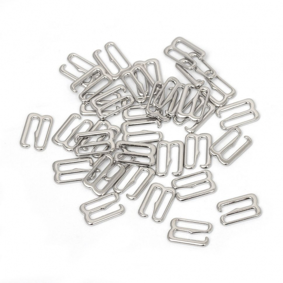 Крючок для бюстгальтера металл TBY-910 10мм, цв.никель, уп.1000шт