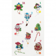 Набор для вышивания PANNA арт. PR-7102 Новогодний календарь 30х50 см