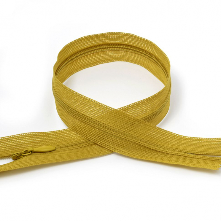 Молния MaxZipper пласт. потайная №3 20см н/р цв.F122 горчичный уп.50шт