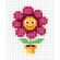 Набор для вышивания KLART арт. 8-377 Красный цветочек 8х9,5 см