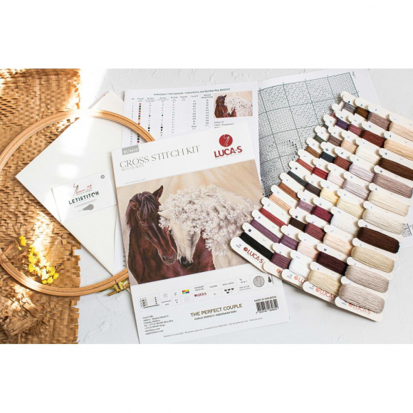 Набор для вышивания LUCA-S арт. BU5010 - Идеальная пара 45х32 см