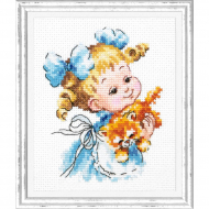 Набор для вышивания ЧУДЕСНАЯ ИГЛА арт.35-20 Ты мой маленький 10х13 см