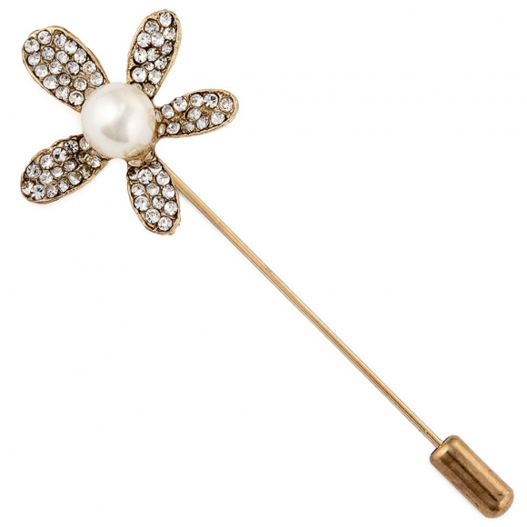 Булавка шляпная Цветок TBY.XZ-0260 76х23мм цв. золото/белый, уп. 5шт Булавка шляпная Цветок TBY.XZ-0260 76х23мм цв. золото/белый, уп. 5шт