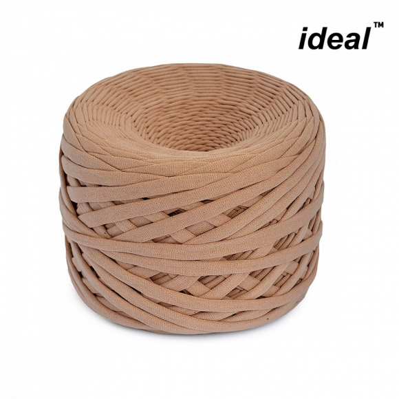 Пряжа Ideal трикотажная 100м, 350-380 г, ширина 7-9мм цв. нюд