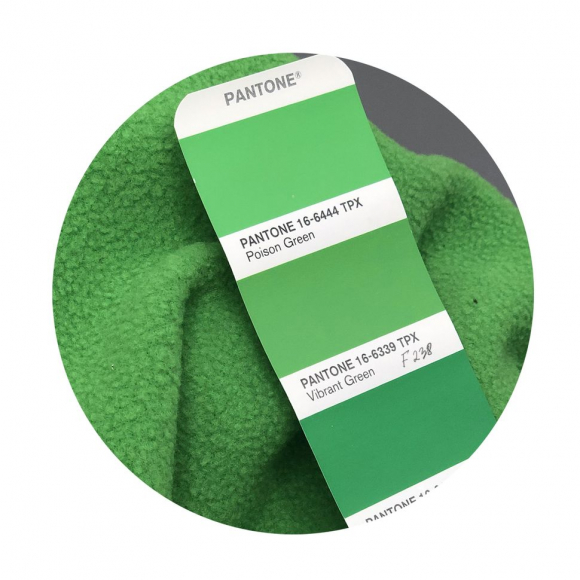 Ткань флис 2-х сторонний TBY-0059-238 190 г/м? 100% ПЭ шир.150см  цв.F238 салатовый рул.70-110м (1кг - 3,5м)