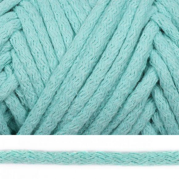 Шнур круглый х/б 08мм с наполнителем цв.2133 мятный уп.50м Шнур круглый х/б 08мм с наполнителем цв.2133 мятный уп.50м