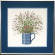186755_Набор для вышивания: "Вереск в синем кувшине"