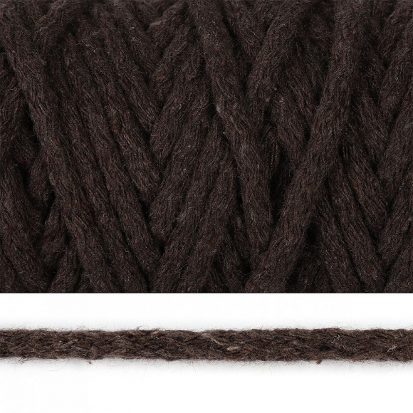 Шнур круглый х/б 05мм цв.2115 коричневый уп.50м