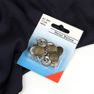 Пуговицы джинсовые  арт.TB 0300-8ap с рис. 17мм  уп.10шт в блистере