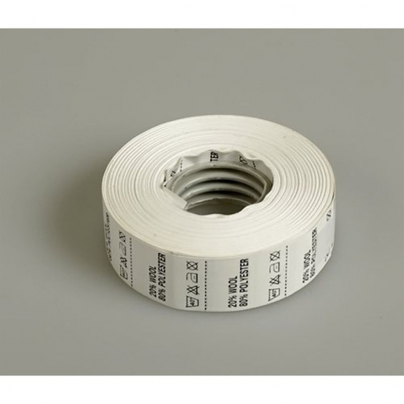 Состав и уход за тканью, Wool 20% Pоlyester 80%, цв.белый, 500шт. Состав и уход за тканью, Wool 20% Pоlyester 80%, цв.белый, 500шт.