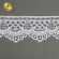 Кружево гипюр матовая нить KRUZHEVO арт.TR.8G8299 шир.55мм цв.01 белый уп.9м
