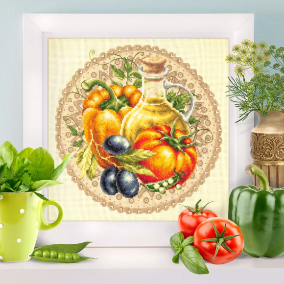 Набор для вышивания ЧУДЕСНАЯ ИГЛА арт.54-01 Средиземноморский салат 27х27 см