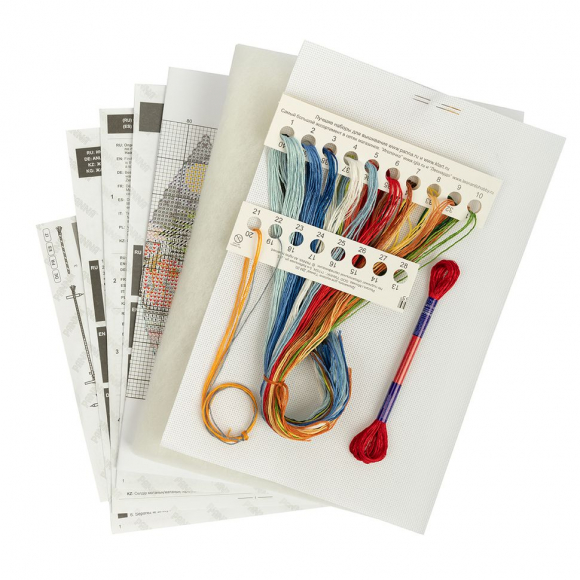 Набор для вышивания PANNA арт. IG-7371 Новогодняя игрушка. Праздник к нам приходит 6х6 см