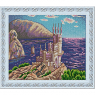 Рисунок на ткани (Бисер) КОНЁК арт. 9798 Ласточкино гнездо 29х39 см