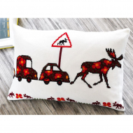 65840_Набор для вышивания подушки "Лось"