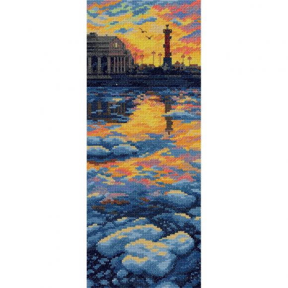 Набор для вышивания PANNA арт. GM-7167 Ледоход на Неве 11х28 см