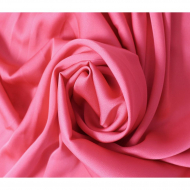 Ткань шелк Армани 89 г/м? 97% полиэстер, 3% спандекс шир.148 см арт.Р.11297.28 цв.28 розовый уп.25м