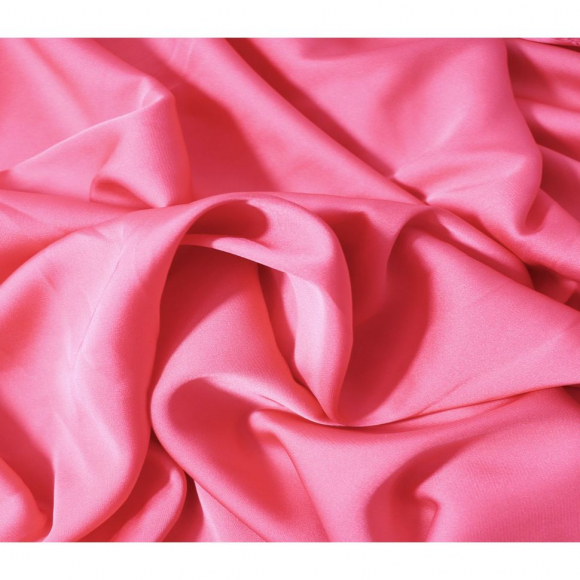 Ткань шелк Армани 89 г/м? 97% полиэстер, 3% спандекс шир.148 см арт.Р.11297.28 цв.28 розовый уп.25м