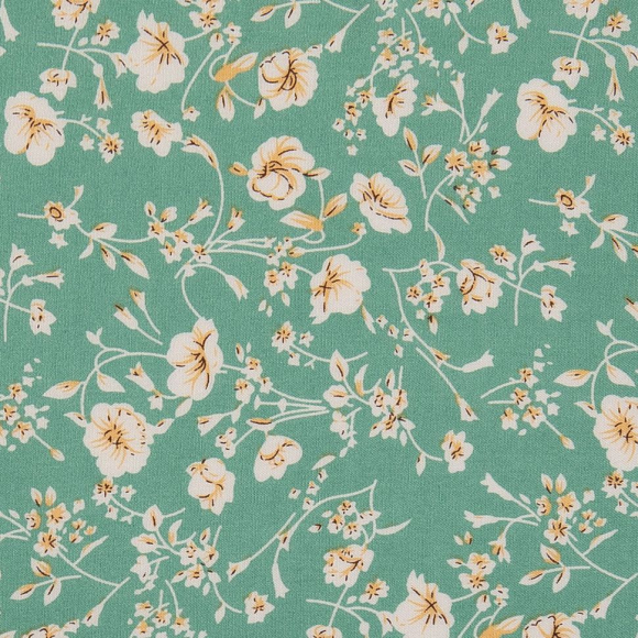 Ткань Штапель 90 г кв.м 100% вискоза шир.145 см арт.Р.31122.05 цв.05 тиффани уп.45м