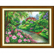 Набор для вышивания бисером ПАУТИНКА арт.Б-1439 Уютный уголок 38х28 см