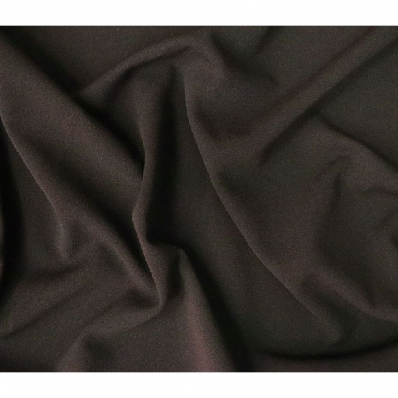 Ткань Креп стрейч 250 г кв.м 95% полиэстер, 5% спандекс шир.150 см арт.Р.10993.25 цв.25 венге рул.8-14кг