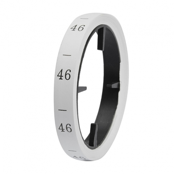 Размерники полиэстер 46 белый 10х25 мм ТВ в рул. 300 шт