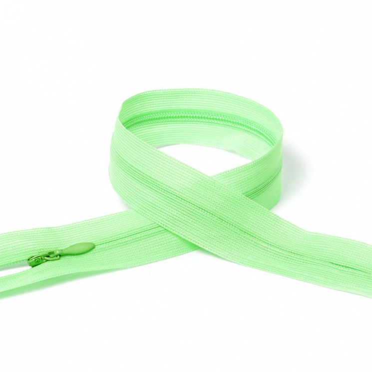 Молния MaxZipper пласт. потайная №3 20см н/р цв.F241 св.зеленой уп.50шт