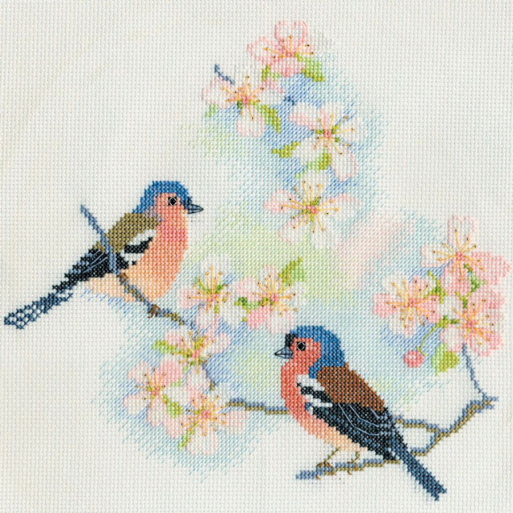 119592_Набор для вышивания "Chaffinches & Blossoms"