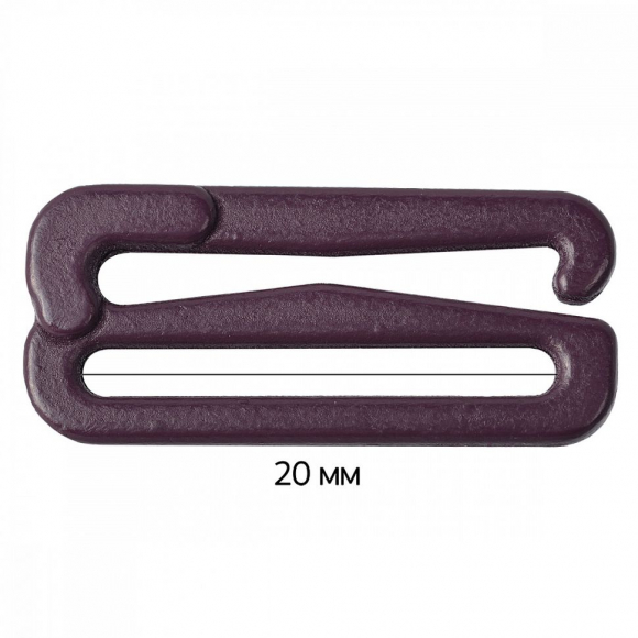 Крючок для бюстгальтера металл ARTA.F.2989 19,7мм, цв.076 сливовое вино, уп.50шт Крючок для бюстгальтера металл ARTA.F.2989 19,7мм, цв.076 сливовое вино, уп.50шт
