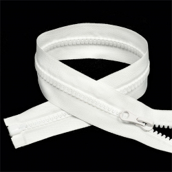 Молния MaxZipper трактор №5 1 замок усил.зв., 70см, цв.F101 белый уп.10шт