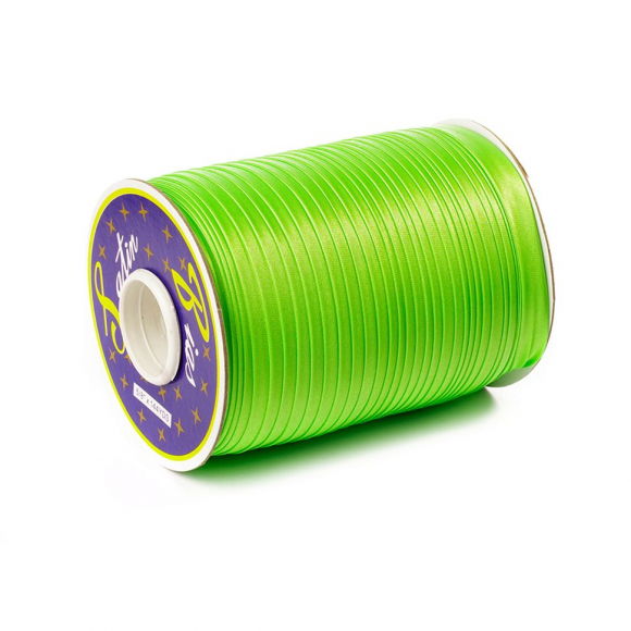 Косая бейка TBY атласная шир.15мм цв.F333 (6436) ярк.салатовый уп.132 м