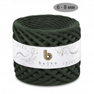 Пряжа трикотажная 100м, 300г, ширина 6-8мм цв.3142 хаки