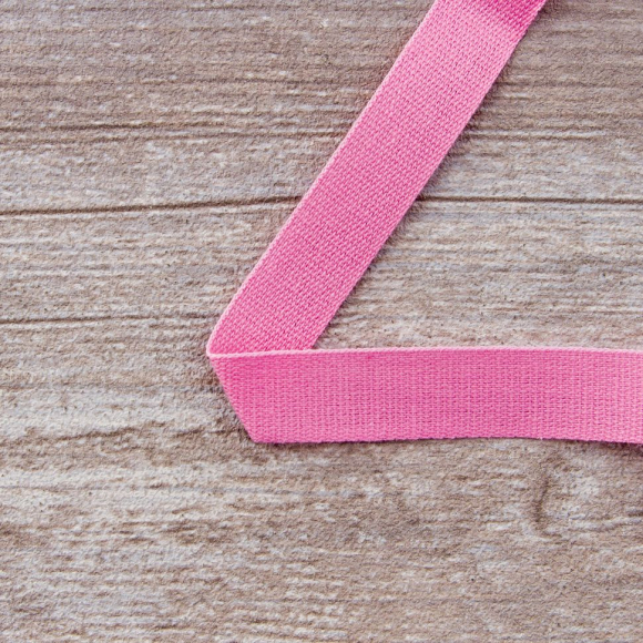 Тесьма киперная хлопковая на блистере SAFISA, 14 мм, 2,5 м , цвет 05, розовый