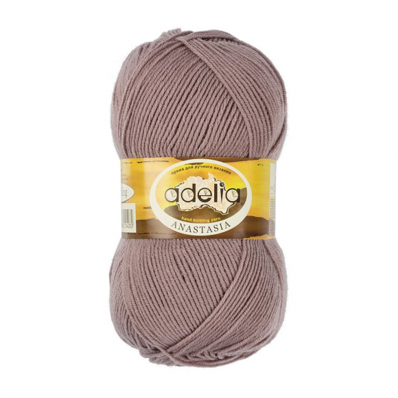 Пряжа ADELIA ANASTASIA (100% акрил) 5х100г/330м цв.07 какао