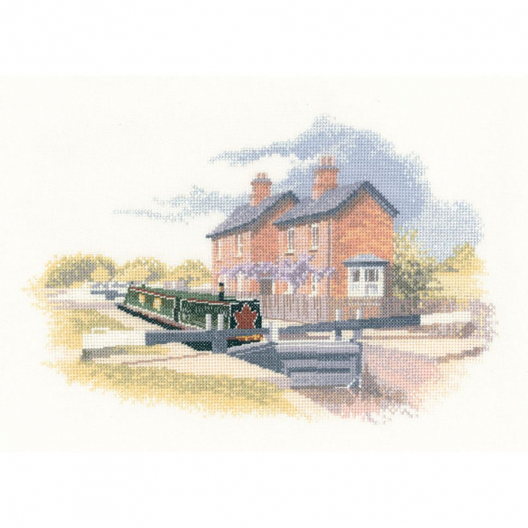 Набор для вышивания HERITAGE арт.JWTL1095E Через шлюз 29х19 см