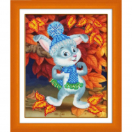 Набор для вышивания бисером ПАУТИНКА арт.Б-551 Зайчишка 14х18 см Набор для вышивания бисером ПАУТИНКА арт.Б-551 Зайчишка 14х18 см