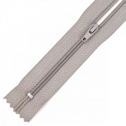 Молния MaxZipper брючная №4 замок автомат, 20см н/р цв.S340 серый уп.100шт